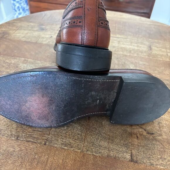 Vintage DEXTER punched heavy wingtip oxfords 10 C
